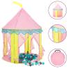 Children Play Tent with 250 Balls - Pink, 100x100x127 cm