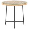 Stylish Ø80 cm Glass & Steel Dining Table | Hipomarket UK