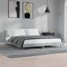 Bed Frame Concrete Grey 120x200 cm Engineered Wood Colour concrete grey Size 120 x 200 cm 