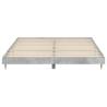 Concrete Grey Bed Frame 120x200 cm - Durable Engineered Wood