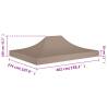 Taupe Party Tent Roof 4x3 m - Durable & UV Resistant