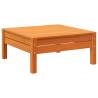 Garden Footstool Wax Brown Solid Wood Pine - Hipo Market