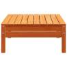 Garden Footstool Wax Brown Solid Wood Pine - Hipo Market