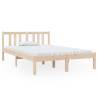 Solid Wood Bed Frame 120x190 cm - Small Double | Hipo Market