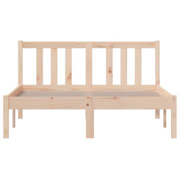 Solid Wood Bed Frame 120x190 cm - Small Double | Hipo Market