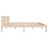 Solid Wood Bed Frame 120x190 cm - Small Double | Hipo Market