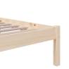 Solid Wood Bed Frame 120x190 cm - Small Double | Hipo Market