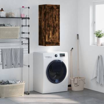 Wall Mounted Cabinet Smoked Oak - Stylish Storage Solution