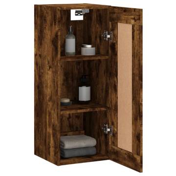 Wall Mounted Cabinet Smoked Oak - Stylish Storage Solution