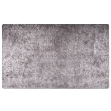 Washable Grey Rug 120x170 cm | Soft & Anti-Slip Design