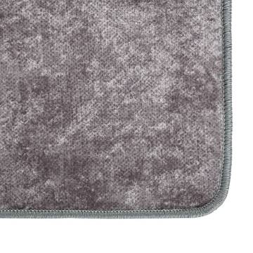 Washable Grey Rug 120x170 cm | Soft & Anti-Slip Design