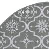 Luxury Christmas Tree Skirt with Sock - Grey 90 cm