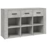 Sideboard Concrete Grey 100x30x59.5 cm - Engineered Wood