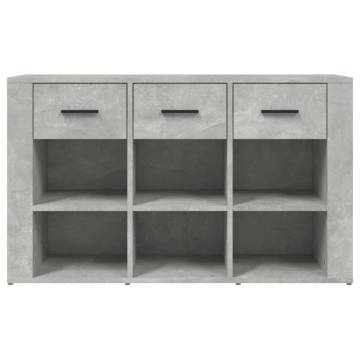 Sideboard Concrete Grey 100x30x59.5 cm - Engineered Wood