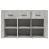 Sideboard Concrete Grey 100x30x59.5 cm - Engineered Wood