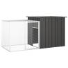 Chicken Cage Anthracite 200x91x100 cm Galvanised Steel Colour anthracite Size 200 x 91 x 100 cm 