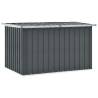 Garden Storage Box Grey 149x99x93 cm Colour grey Size 149 x 99 x 93 cm 