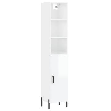 Highboard High Gloss White - Stylish Storage Solution | HipoMarket