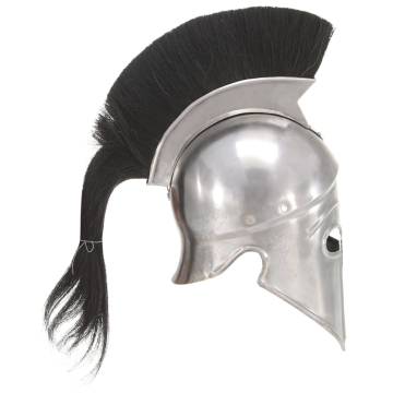 Greek Warrior Helmet Replica | LARP Silver Steel Helmet