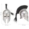 Greek Warrior Helmet Replica | LARP Silver Steel Helmet