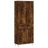 Elegant Smoked Oak Highboard - Stylish Storage Solution