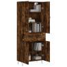 Elegant Smoked Oak Highboard - Stylish Storage Solution