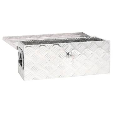 Storage Box Silver 60x23.5x23 cm Aluminium - Durable & Practical