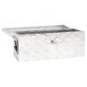 Storage Box Silver 60x23.5x23 cm Aluminium - Durable & Practical