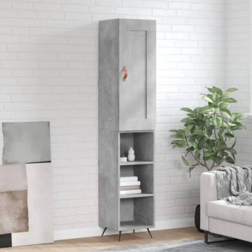 Highboard Concrete Grey - Stylish, Durable & Ample Storage