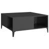 Stylish Black Coffee Table - 80x80x36.5 cm | HipoMarket