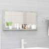 Bathroom Mirror Concrete Grey 80x10.5x37 cm Engineered Wood Colour concrete grey Size 80 x 10.5 x 37 cm Quantity in Package 1 