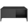 Stylish Black Coffee Table - 80x80x36.5 cm | HipoMarket