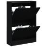 Shoe Cabinet Black 60x21x87.5 cm Engineered Wood Colour black Size 60 x 21 x 87.5 cm Quantity in Package 1 Number of 