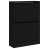 Shoe Cabinet Black 60x21x87.5 cm - Stylish Storage Solution