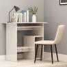 Desk High Gloss White 80x45x74 cm Engineered Wood Colour high gloss white 