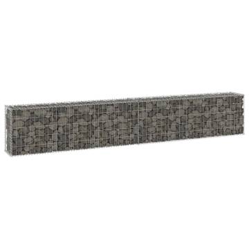 Gabion Wall with Covers - Galvanised Steel 300x30x50 cm