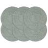 Placemats 6 pcs Plain Olive Green 38 cm Round Jute Colour olive green Quantity in Package 6 Material jute 