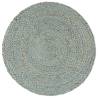 6 pcs Olive Green Round Jute Placemats - Unique Kitchen Décor