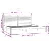 Solid Wood Bed Frame 180x200 cm - Super King Size