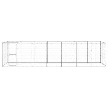 Outdoor Dog Kennel Galvanised Steel - Safe & Spacious | HipoMarket