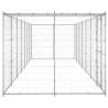 Outdoor Dog Kennel Galvanised Steel - Safe & Spacious | HipoMarket