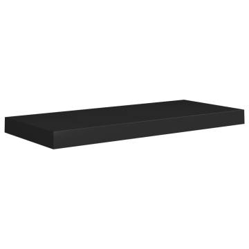 Stylish Floating Wall Shelves - Set of 4 in Black - HipoMarket