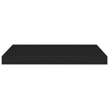 Stylish Floating Wall Shelves - Set of 4 in Black - HipoMarket