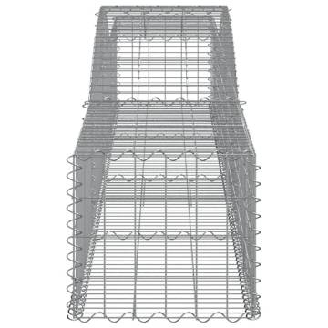 Arched Gabion Baskets 2 pcs | Durable Garden Barriers