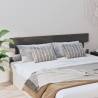 Stylish Grey Bed Headboard - Solid Pine Wood - 204x3x81 cm