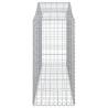 Arched Gabion Baskets - 12 pcs Galvanised Iron Garden Barrier