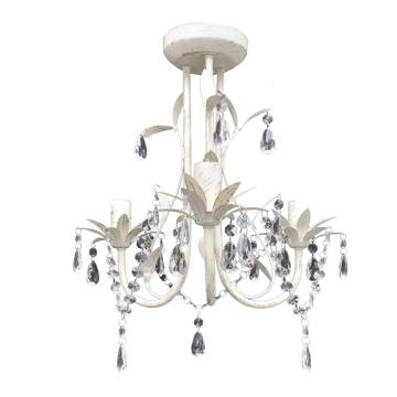 Elegant Crystal Pendant Ceiling Lamp Chandeliers - 4 pcs