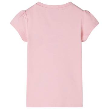 Kids' Light Pink T-Shirt with Giraffe Print - Size 92