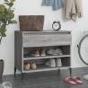 Shoe Cabinet Grey Sonoma 70x36x60 cm Engineered Wood Colour grey sonoma Quantity in Package 1 Number of Number of shelves 