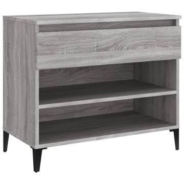 Shoe Cabinet Grey Sonoma 70x36x60 cm - Stylish Storage Solution